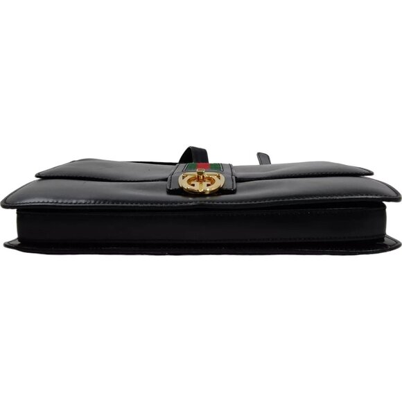 500385AH (S6) Gucci Crossbody Bag Black Leather - Picture 4 of 9